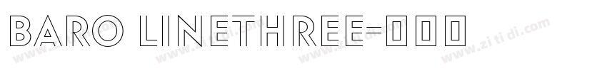 Baro LineThree字体转换